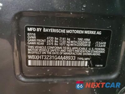 Zdjęcie 14 z 14 samochodu: 2016 BMW X1 XDRIVE28I VIN:WBXHT3Z31G4A48933 - miniatura