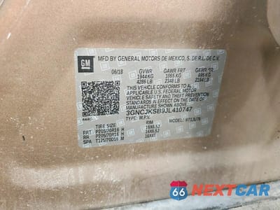 Zdjęcie 13 z 13 samochodu: 2018 CHEVROLET TRAX LS VIN:3GNCJKSB9JL410747 - miniatura