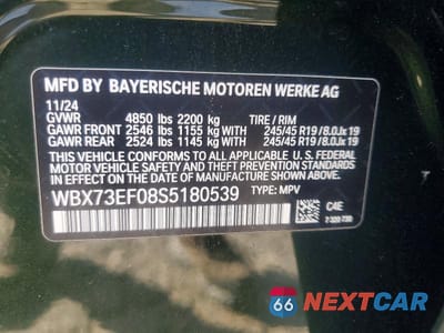 Zdjęcie 13 z 13 samochodu: 2025 BMW X1 XDRIVE28I VIN:WBX73EF08S5180539 - miniatura