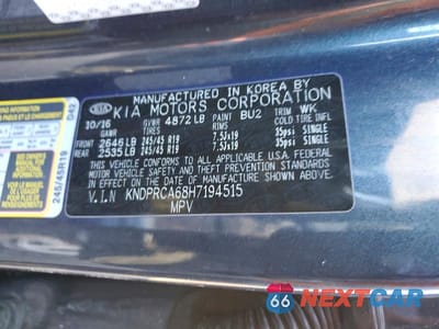 Zdjęcie 13 z 13 samochodu: 2017 KIA SPORTAGE SX VIN:KNDPRCA68H7194515 - miniatura