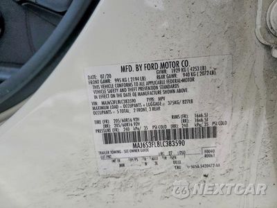 Zdjęcie 13 z 13 samochodu: 2020 FORD ECOSPORT S VIN:MAJ6S3FL8LC383590 - miniatura