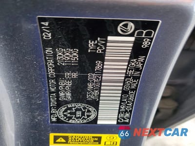 Zdjęcie 12 z 12 samochodu: 2014 LEXUS ES 350 VIN:JTHBK1GG7E2117869 - miniatura