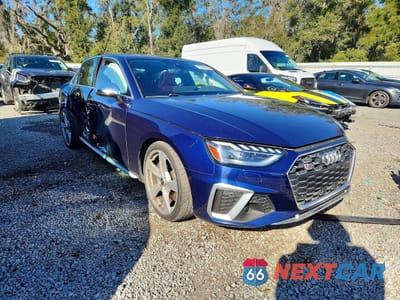 Czwarte zdjęcie samochodu z boku: 2022 AUDI S4 PRESTIGE VIN:WAUC4AF42NA019844 - miniatura