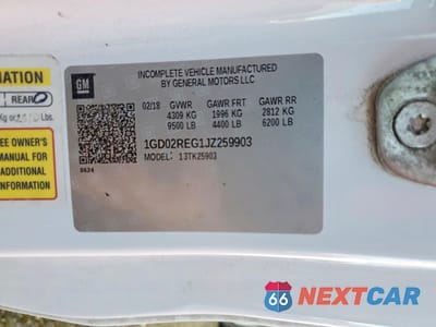 Zdjęcie 12 z 12 samochodu: 2018 GMC SIERRA K2500 UTILITY / SERVICE TRUCK VIN:1GD02REG1JZ259903 - miniatura