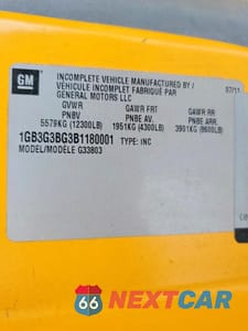 Zdjęcie 10 z 10 samochodu: 2011 COLLINS BANTAM G3500 - SCHOOL BUS VIN:1GB3G3BG3B1180001 - miniatura
