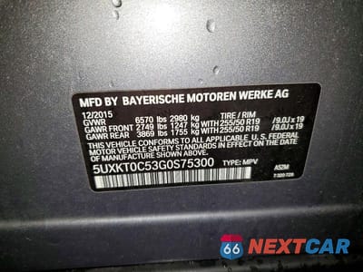 Zdjęcie 13 z 13 samochodu: 2016 BMW X5 XDR40E VIN:5UXKT0C53G0S75300 - miniatura