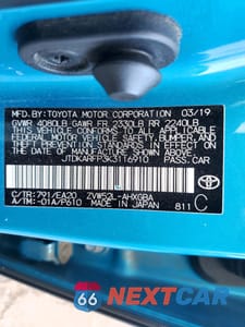 Zdjęcie 13 z 13 samochodu: 2019 TOYOTA PRIUS PRIME VIN:JTDKARFP3K3116910 - miniatura