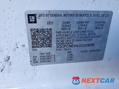 Zdjęcie 12 z 12 samochodu: 2018 CHEVROLET SILVERADO 1500 RWD 4.3L V6 W/T VIN:3GCPCNEH8JG234059 - miniatura
