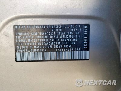 Zdjęcie 12 z 13 samochodu: 2014 VOLKSWAGEN JETTA TDI VIN:3VWPL7AJXEM609992 - miniatura