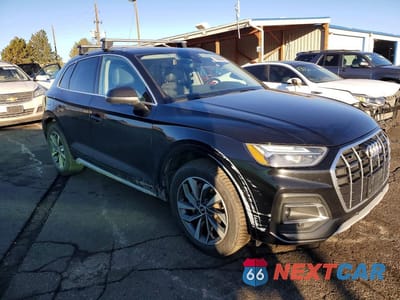 Czwarte zdjęcie samochodu z boku: 2021 AUDI Q5 PREMIUM PLUS VIN:WA1BAAFY3M2020224 - miniatura