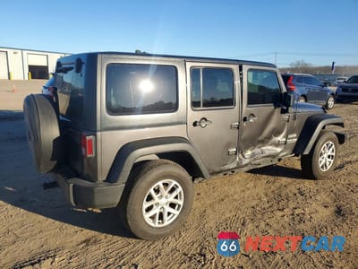 Trzecie zdjęcie samochodu z tyłu: 2018 JEEP WRANGLER UNLIMITED SPORT VIN:1C4BJWDG3JL907440 - miniatura
