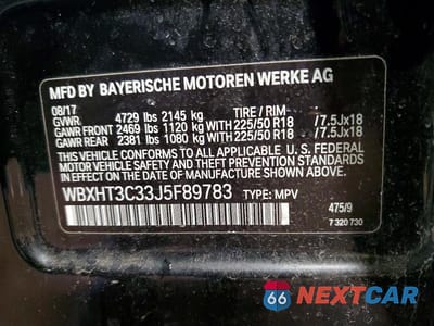 Zdjęcie 14 z 14 samochodu: 2018 BMW X1 XDRIVE28I VIN:WBXHT3C33J5F89783 - miniatura