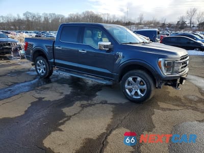 Czwarte zdjęcie samochodu z boku: 2021 FORD F150 SUPERCREW VIN:1FTFW1E81MFA60112 - miniatura