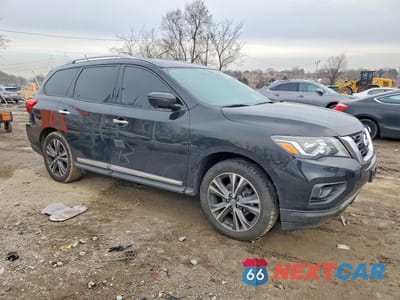 Czwarte zdjęcie samochodu z boku: 2017 NISSAN PATHFINDER PLATINUM VIN:5N1DR2MM7HC696555 - miniatura