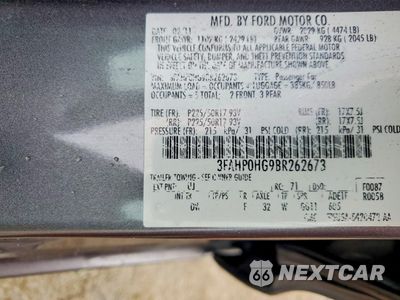 Zdjęcie 12 z 12 samochodu: 2011 FORD FUSION SE VIN:3FAHP0HG0BR262673 - miniatura