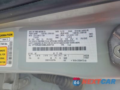 Zdjęcie 12 z 12 samochodu: 2021 FORD RANGER XL VIN:1FTER4EH6MLE00733 - miniatura