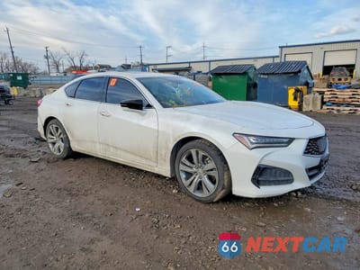 Czwarte zdjęcie samochodu z boku: 2022 ACURA TLX TECHNOLOGY VIN:19UUB5F41NA002121 - miniatura
