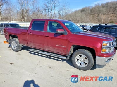 Czwarte zdjęcie samochodu z boku: 2015 CHEVROLET SILVERADO K1500 LT VIN:3GCUKREH0FG206213 - miniatura