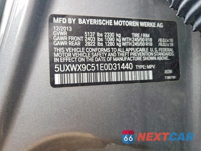Zdjęcie 13 z 13 samochodu: 2014 BMW X3 XDRIVE28I VIN:5UXWX9C51E0D31440 - miniatura