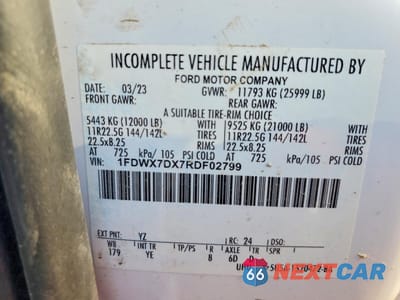 Zdjęcie 10 z 10 samochodu: 2024 FORD F750 SUPER DUTY VIN:1FDWX7DX7RDF02799 - miniatura