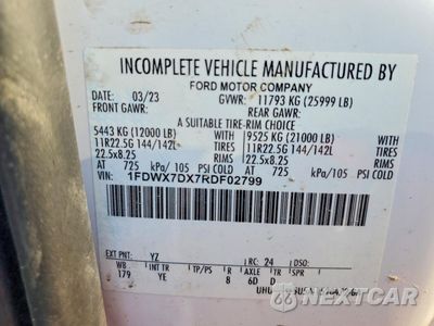 Zdjęcie 10 z 10 samochodu: 2024 FORD F750 SUPER DUTY VIN:1FDWX7DX7RDF02799 - miniatura