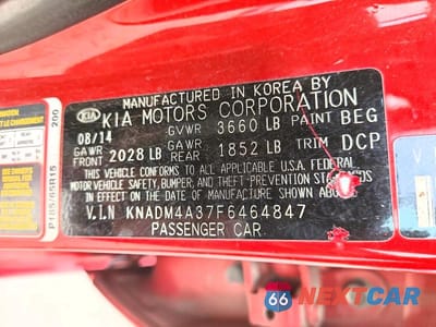 Zdjęcie 12 z 12 samochodu: 2015 KIA RIO LX VIN:KNADM4A37F6464847 - miniatura