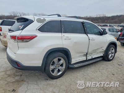 Trzecie zdjęcie samochodu z tyłu: 2015 TOYOTA HIGHLANDER LIMITED VIN:5TDYKRFH6FS045416 - miniatura