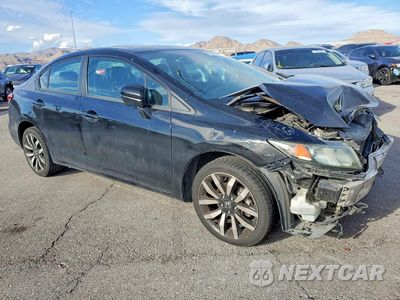 Czwarte zdjęcie samochodu z boku: 2015 HONDA CIVIC EXL VIN:2HGFB2F98FH512827 - miniatura