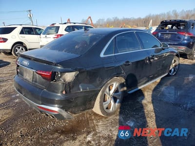 Trzecie zdjęcie samochodu z tyłu: 2021 AUDI S4 PREMIUM PLUS VIN:WAUB4AF45MA024675 - miniatura