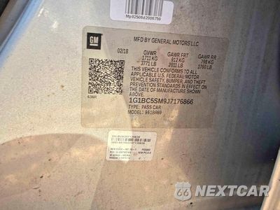 Zdjęcie 10 z 10 samochodu: 2018 CHEVROLET CRUZE LS VIN:1G1BC5SM9J7176866 - miniatura