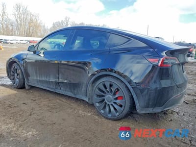 Drugie zdjęcie samochodu z przodu: 2021 TESLA MODEL Y VIN:5YJYGDEF4MF202222 - miniatura