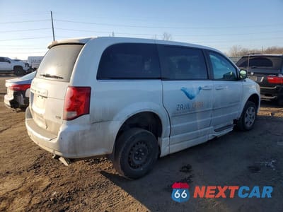 Trzecie zdjęcie samochodu z tyłu: 2012 DODGE GRAND CARAVAN SE VIN:2C4RDGBG9CR180684 - miniatura