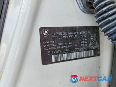 Zdjęcie 13 z 13 samochodu: 2012 BMW X3 VIN:5UXWX5C59CL723924 - miniatura