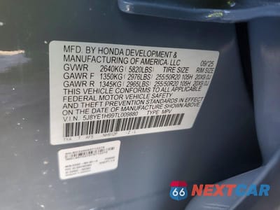 Zdjęcie 14 z 14 samochodu: 2026 ACURA MDX A-SPEC ADVANCE VIN:5J8YE1H99TL009880 - miniatura