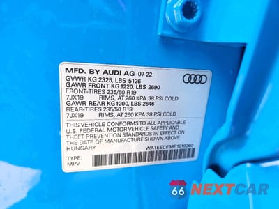 Zdjęcie 13 z 14 samochodu: 2023 AUDI Q3 PREMIUM PLUS S LINE 45 VIN:WA1EECF38P1019260 - miniatura