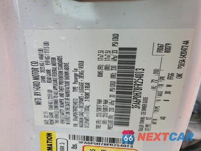 Zdjęcie 12 z 12 samochodu: 2015 FORD FUSION SE VIN:3FA6P0H78FR254013 - miniatura