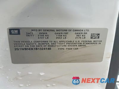 Zdjęcie 12 z 12 samochodu: 2012 CHEVROLET IMPALA LT VIN:2G1WB5E37C1142271 - miniatura