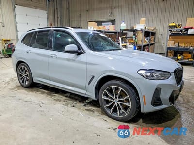 Czwarte zdjęcie samochodu z boku: 2022 BMW X3 XDRIVE30I VIN:5UX53DP00N9M34222 - miniatura