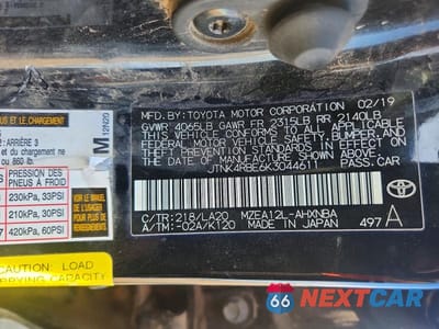 Zdjęcie 12 z 12 samochodu: 2019 TOYOTA COROLLA HATCHBACK XSE VIN:JTNK4RBE6K3044611 - miniatura