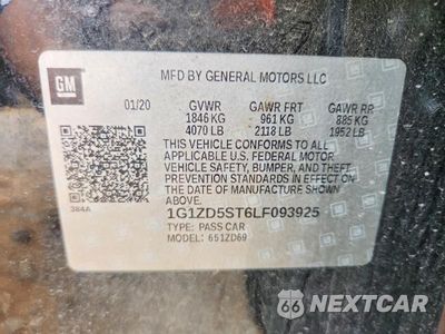 Zdjęcie 12 z 12 samochodu: 2020 CHEVROLET MALIBU VIN:1G1ZD5ST6LF093925 - miniatura