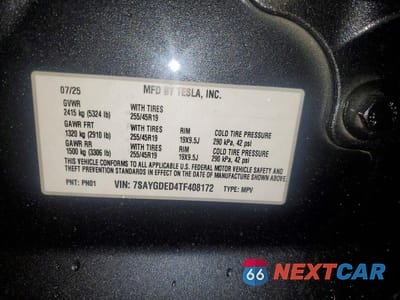 Zdjęcie 14 z 14 samochodu: 2026 TESLA MODEL Y VIN:7SAYGDED4TF408172 - miniatura