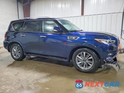 Czwarte zdjęcie samochodu z boku: 2021 INFINITI QX80 LUXE VIN:JN8AZ2AE6M9271747 - miniatura
