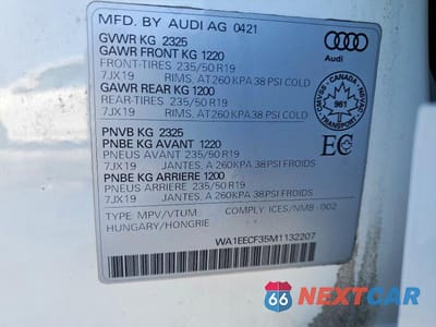 Zdjęcie 13 z 13 samochodu: 2021 AUDI Q3 PREMIUM PLUS S LINE 45 VIN:WA1EECF35M1132207 - miniatura
