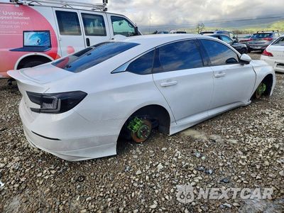 Trzecie zdjęcie samochodu z tyłu: 2018 HONDA ACCORD SPORT VIN:1HGCV2E39JA049224 - miniatura