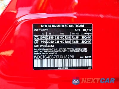 Zdjęcie 12 z 12 samochodu: 2019 MERCEDES-BENZ GLA 250 VIN:WDCTG4EB7KU018298 - miniatura