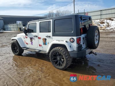 Drugie zdjęcie samochodu z przodu: 2014 JEEP WRANGLER UNLIMITED SAHARA VIN:1C4HJWEGXEL262428 - miniatura