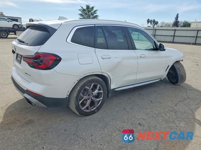 Trzecie zdjęcie samochodu z tyłu: 2022 BMW X3 SDRIVE30I VIN:5UX43DP02N9J82095 - miniatura
