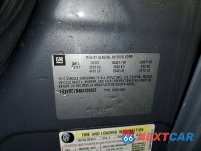 Zdjęcie 12 z 12 samochodu: 2008 CHEVROLET MALIBU 1LT VIN:1G1ZH57B484189883 - miniatura