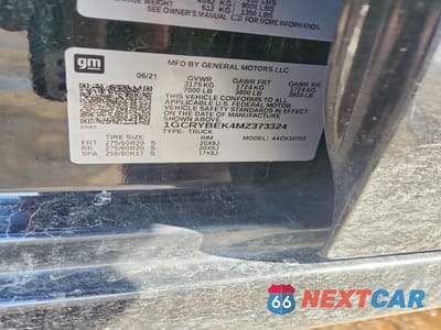 Zdjęcie 12 z 12 samochodu: 2021 CHEVROLET SILVERADO K1500 CUSTOM VIN:1GCRYBEK4MZ373324 - miniatura