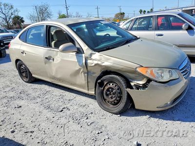 Czwarte zdjęcie samochodu z boku: 2010 HYUNDAI ELANTRA BLUE VIN:KMHDU4AD5AU930576 - miniatura